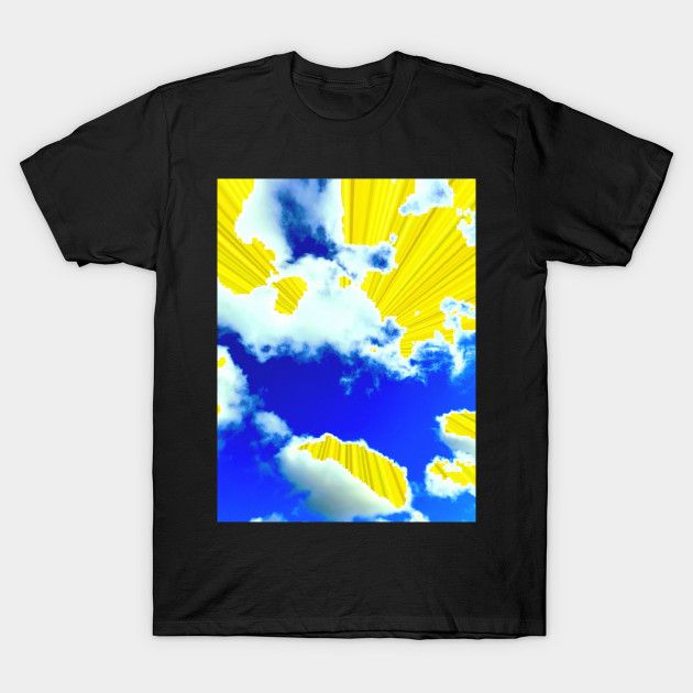 The sky was yellow and the sun was blue t shirt clearance